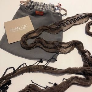 Chan Luu Beaded Skinny Scarf Neckwear